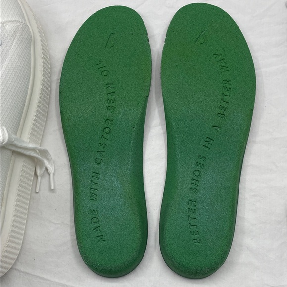 Allbirds BP. Sonny Platform Sneakers in White Fabric. 9.5M. - Picture 13 of 13